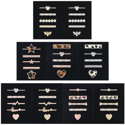 5pcs / Set 20mm Width Smart Watch Silicone Band Decorative Ring Metal Accessories