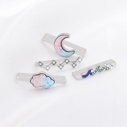 4pcs / Set 22mm Width Smart Watch Band Decorative Ring Metal Accessories
