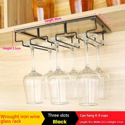 Upside Down Hanging Wine Cup Holder Cabinet Goblet Bracket Hanging Wine Glass Holder