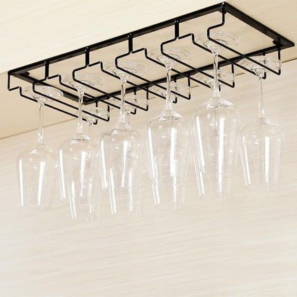 Upside Down Hanging Wine Cup Holder Cabinet Goblet Bracket Hanging Wine Glass Holder