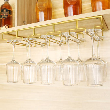 Upside Down Hanging Wine Cup Holder Cabinet Goblet Bracket Hanging Wine Glass Holder