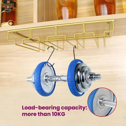 Upside Down Hanging Wine Cup Holder Cabinet Goblet Bracket Hanging Wine Glass Holder