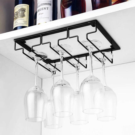 Upside Down Hanging Wine Cup Holder Cabinet Goblet Bracket Hanging Wine Glass Holder