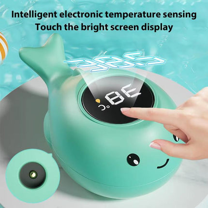 IPX7 Waterproof Cartoon Whale Color LED Screen Smart Water Thermometer Baby Bath Thermometer - DealBuddy