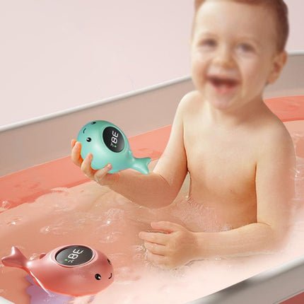 IPX7 Waterproof Cartoon Whale Color LED Screen Smart Water Thermometer Baby Bath Thermometer - DealBuddy