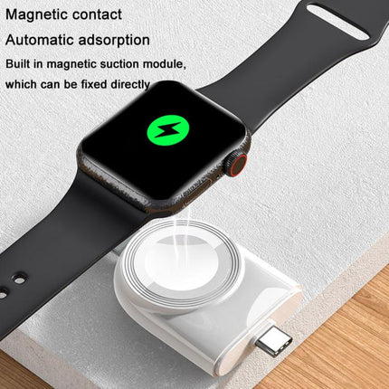 For Apple Watch 1/2/3/4/5/6/7/8/9/10/SE Portable Magnetic Wireless Charger Type-C Smart Wireless Charger - DealBuddy