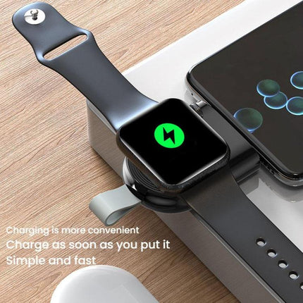 For Apple Watch 1/2/3/4/5/6/7/8/9/10/SE Portable Magnetic Wireless Charger Type-C Smart Wireless Charger - DealBuddy