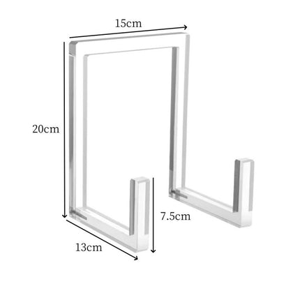 1pc Acrylic Book Picture Frame Plate Stand