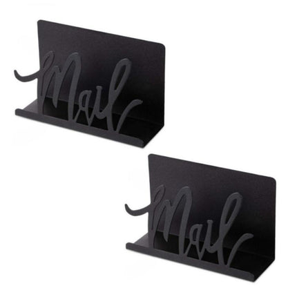 1pc Metal Mail Letter Storage Rack for Office Desks