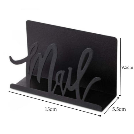 1pc Metal Mail Letter Storage Rack for Office Desks