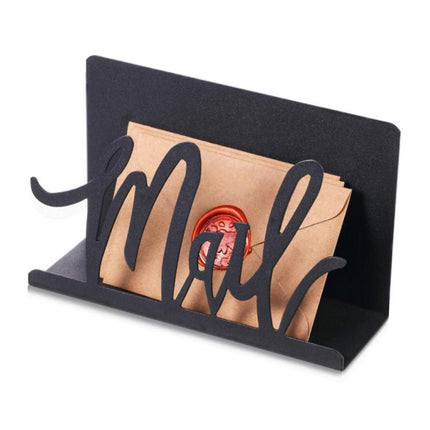 1pc Metal Mail Letter Storage Rack for Office Desks