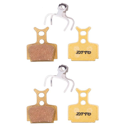 2pairs ZTTO Mountain Bike Full Metal Copper Base Lining Oil Disc Block Brake Pad