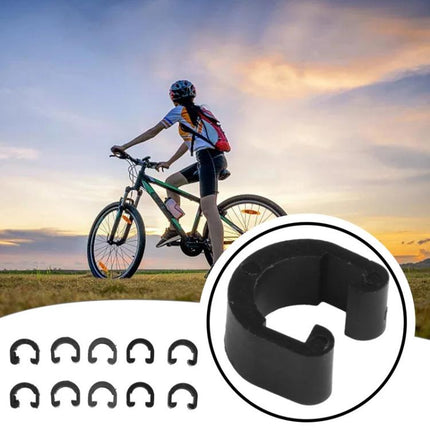 50pcs ZTTO Bicycle Plastic C-Clips Mountain Bike Shifter Cable Brake Clamps