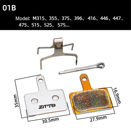 2pairs ZTTO Bicycle Metal Sintered Cable Mountain Road Bike Electrical Scooter Disc Brake Linings