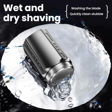 Portable Electric Shaver for Men with LCD Display – Travel-Friendly Mini Shaver, USB Type-C Fast Charging, Waterproof & Washable Design, 6-blade Head Dark Metallic Gray, Floating Blade Dark Metallic Gray, 6-blade Head Black, Floating Blade Black - DealBuddy