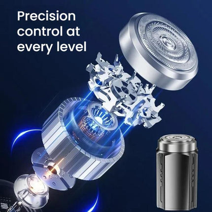 Portable Electric Shaver for Men with LCD Display – Travel-Friendly Mini Shaver, USB Type-C Fast Charging, Waterproof & Washable Design, 6-blade Head Dark Metallic Gray, Floating Blade Dark Metallic Gray, 6-blade Head Black, Floating Blade Black - DealBuddy