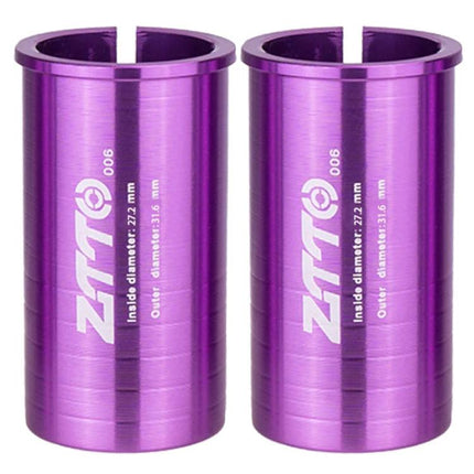 2pcs ZTTO Bicycle Seat Post Conversion Sleeve Reducer Cover