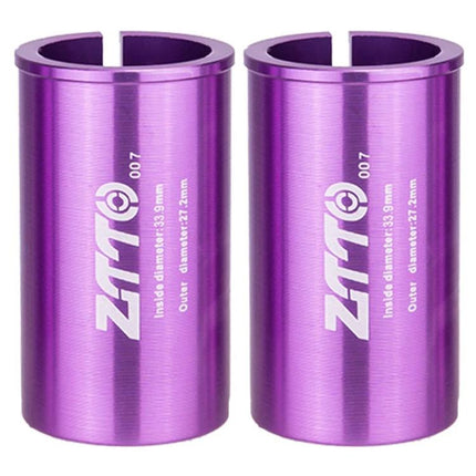 2pcs ZTTO Bicycle Seat Post Conversion Sleeve Reducer Cover