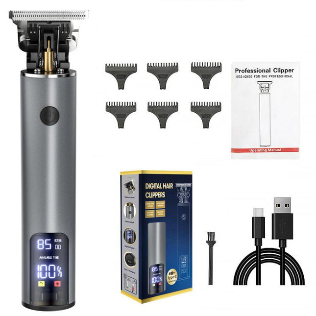 Rechargeable Haircut Kit Hair Clippers For Men - Zero Blade Trimmer For Vintage Oil Head & Bald Head Styles - DealBuddy