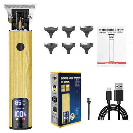 Rechargeable Haircut Kit Hair Clippers For Men - Zero Blade Trimmer For Vintage Oil Head & Bald Head Styles - DealBuddy