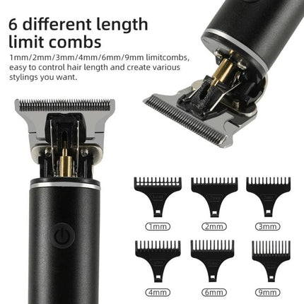 Rechargeable Haircut Kit Hair Clippers For Men - Zero Blade Trimmer For Vintage Oil Head & Bald Head Styles - DealBuddy