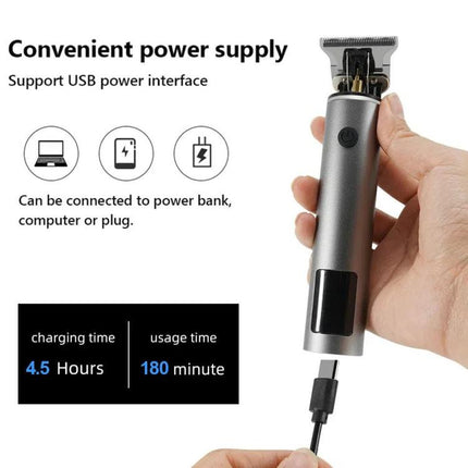 Rechargeable Haircut Kit Hair Clippers For Men - Zero Blade Trimmer For Vintage Oil Head & Bald Head Styles - DealBuddy