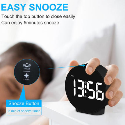 EDUP EH-8816 Simple Digital Electronic Clock Night Light Battery Plug-in Dual Power Mode Alarm Clock