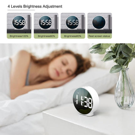 EDUP EH-8816 Simple Digital Electronic Clock Night Light Battery Plug-in Dual Power Mode Alarm Clock