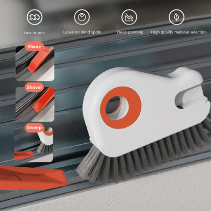 2-in-1 Detachable Window Sill Gap Brush Groove Cleaning Brush
