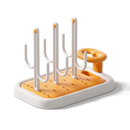 Baby Bottle Drying Rack Drain Drying Rack Insertable Bottle Brush Nipple Brush Storage Holder
