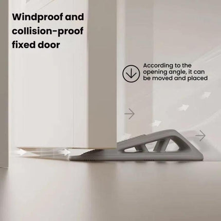 Silicone Door Stopper Anti-collision Household Door Stopper Free Punching Windproof Fixed Door Plug