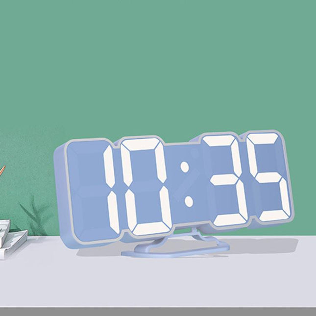 RGB Color Changing 3D Digital Clock With Voice Control, Adjustable Brightness, Temperature Display & Remote