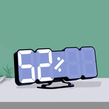 RGB Color Changing 3D Digital Clock With Voice Control, Adjustable Brightness, Temperature Display & Remote