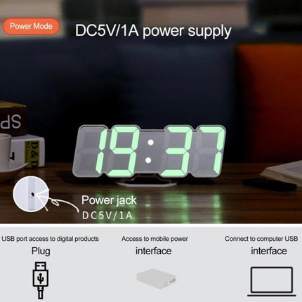 RGB Color Changing 3D Digital Clock With Voice Control, Adjustable Brightness, Temperature Display & Remote