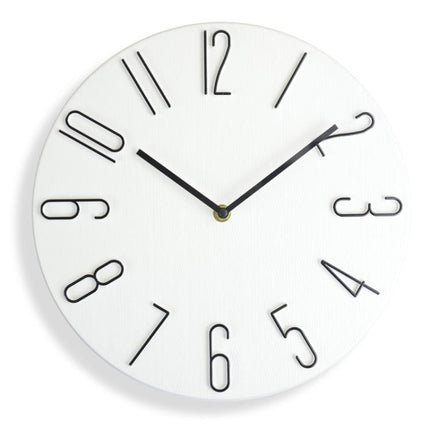 12 Inch Frameless Minimalist Wall Clock Silent Modern Quartz Clock for Living Room, Bedroom, Kitchen