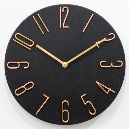 12 Inch Frameless Minimalist Wall Clock Silent Modern Quartz Clock for Living Room, Bedroom, Kitchen