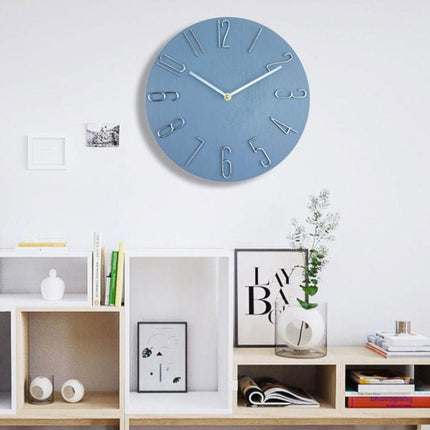12 Inch Frameless Minimalist Wall Clock Silent Modern Quartz Clock for Living Room, Bedroom, Kitchen
