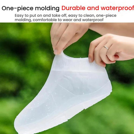 Outdoor Waterproof Non-Slip Thick Wear-Resistant Rain Shoe Covers, S 31-33, M 34-36, L 37-39, XL 40-42, XXL 43-45 - DealBuddy