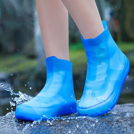 Thickened Wear-Resistant Waterproof Silicone Rain Shoe Cover, S 31-33, M 34-36, L 37-39, XL 40-42, XXL 43-45 - DealBuddy