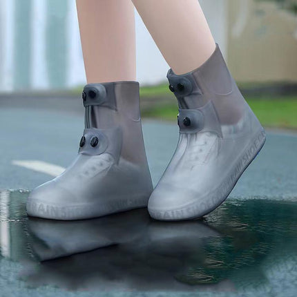 18cm Outdoor Thickened Wear-Resistant Mid-Tube Rainproof Shoe Covers, M 34-36, L 37-39, XL 40-42, XXL 43-45, XXXL 46- - DealBuddy