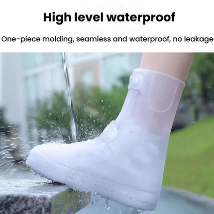 18cm Outdoor Thickened Wear-Resistant Mid-Tube Rainproof Shoe Covers, M 34-36, L 37-39, XL 40-42, XXL 43-45, XXXL 46- - DealBuddy