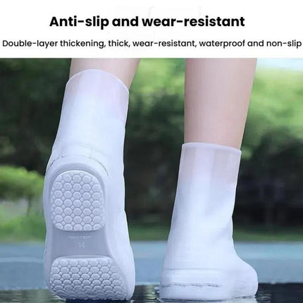 18cm Outdoor Thickened Wear-Resistant Mid-Tube Rainproof Shoe Covers