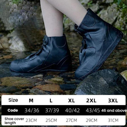18cm Outdoor Thickened Wear-Resistant Mid-Tube Rainproof Shoe Covers
