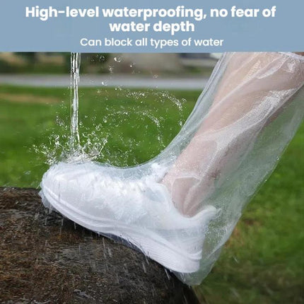 Outdoor Disposable PE High-Tube Rainproof Shoe Covers