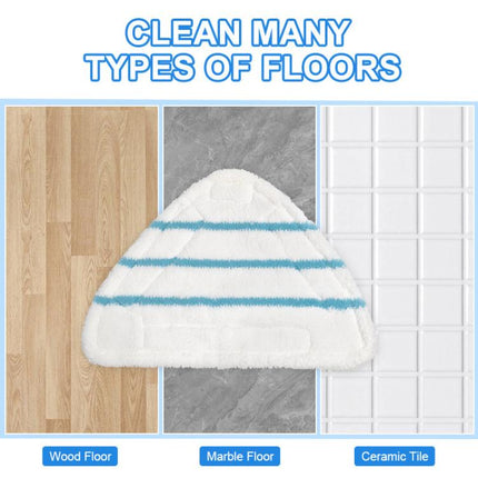 2pcs /Pack For H2O X5 Steam Mop Replacement Pads Microfiber Mop Head