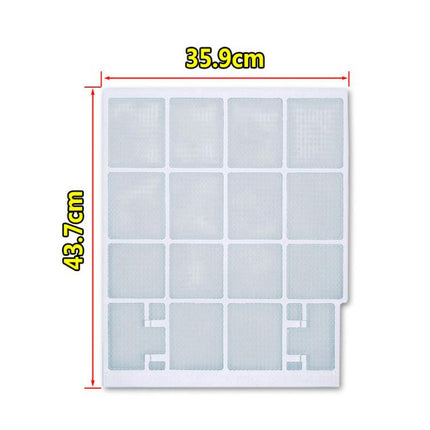 Filter Mesh For Midea Air Conditioner Replacement 1/1.5/2 HP Wall-Mounted Indoor Units, 29x27.5cm, 34.5x27.5cm, 32x27.5cm, 25.3x28cm, 30x29cm, 29.7x28cm, 37.7x29.4cm, 37.5x33cm, 28.2x26.5cm, 30.2x28cm, 35.9x43.7cm, 32.5x32cm, 30x32cm, 27x26.5cm, 28.5x2... - DealBuddy