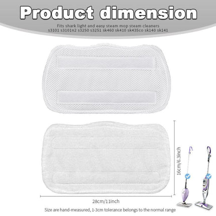 3pcs /Pack Microfiber Pads For Shark S3101 Steam Mop Replacement Mop Head Covers