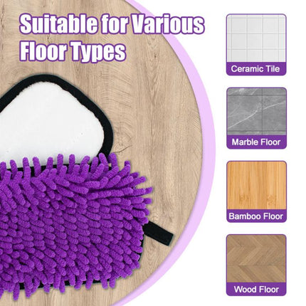 2pcs /Pack Chenille Microfiber Mop Pads For Swiffer PowerMop Replacement
