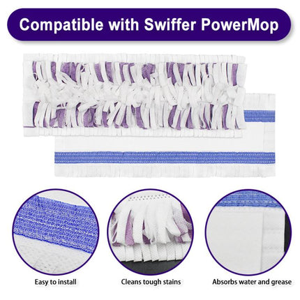 2pcs /Pack Disposable Mop Pad Refills For Swiffer PowerMop Floor Cleaning Replacement