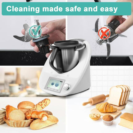 Stainless Steel Dough Mixer Knife Replacement Durable Baking & Cooking Accessories, For Thermomix TM31, For Thermomix TM5/TM6 - DealBuddy